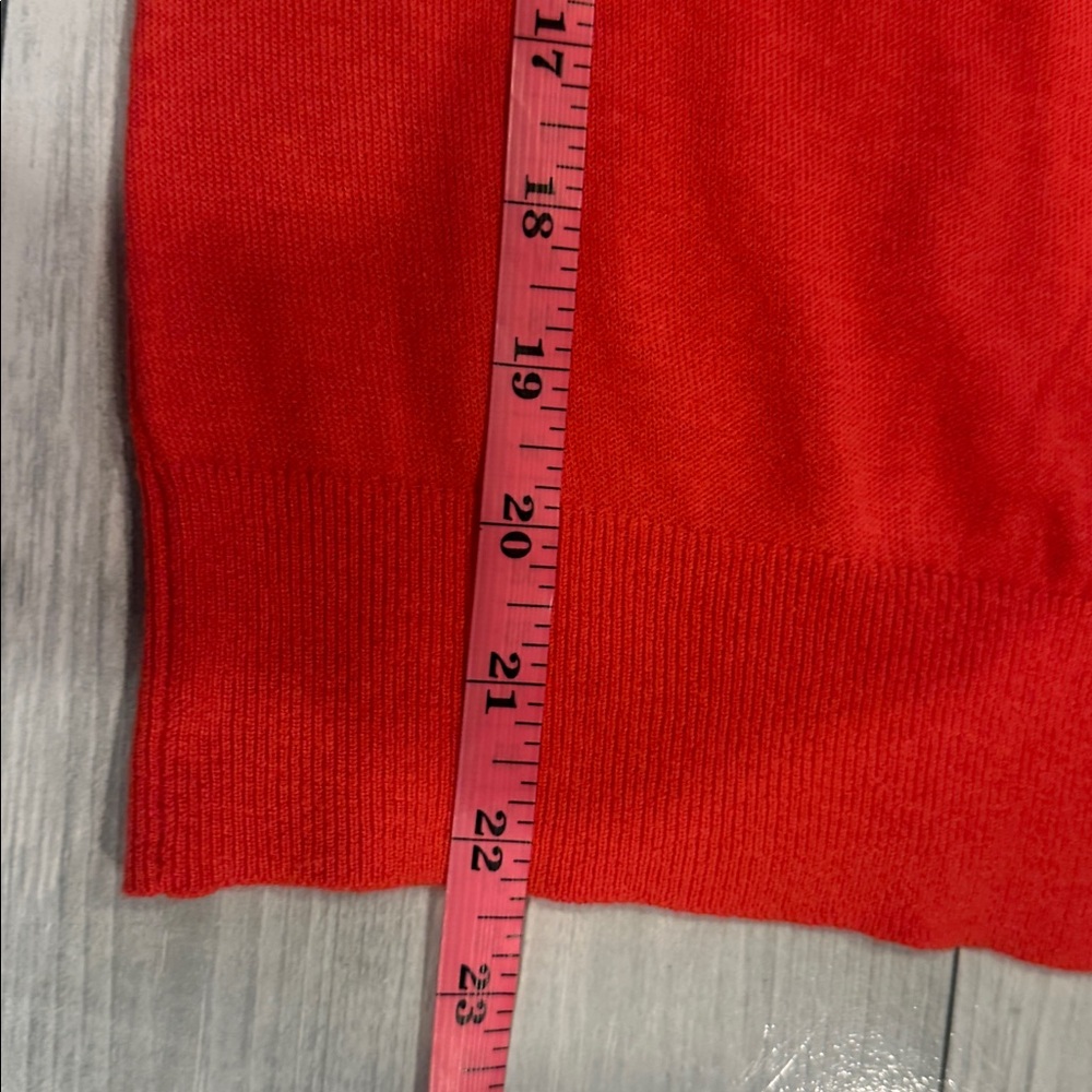 Banana Republic Sz XS Vibrant Coral Cardigan • NWT! - Picture 9 of 9